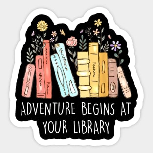 Adventure Begins At Your Library Summer Reading 2024 Books Sticker